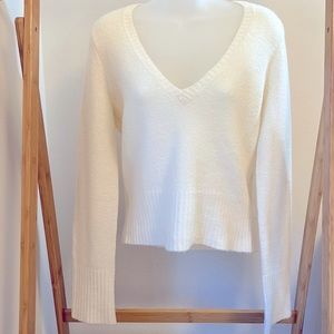 Express V-Neck Long Sleeve Sweater